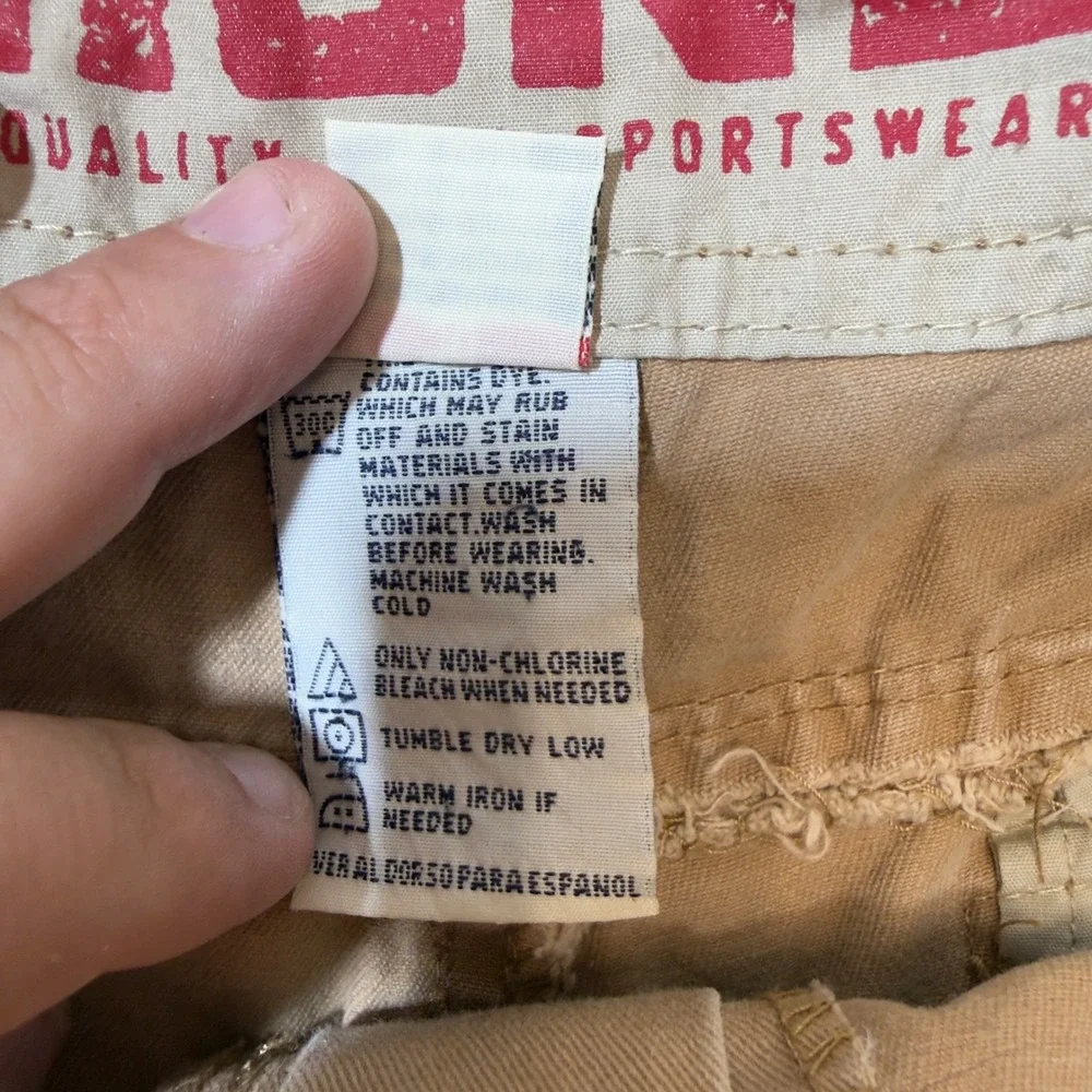 Unionbay Cargo‎ Shorts Mens 38 Tan Khaki Good Cotton Utility Pockets Relaxed